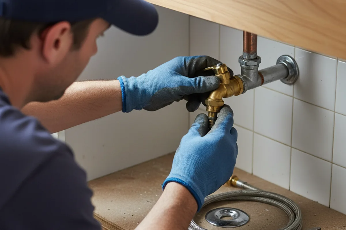 Shutoff valve and fitting work during Faucet and Fixture Repair in Oak Grove